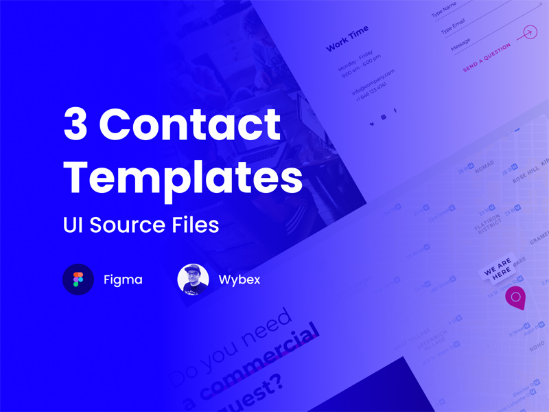 3 Contact Page Templates