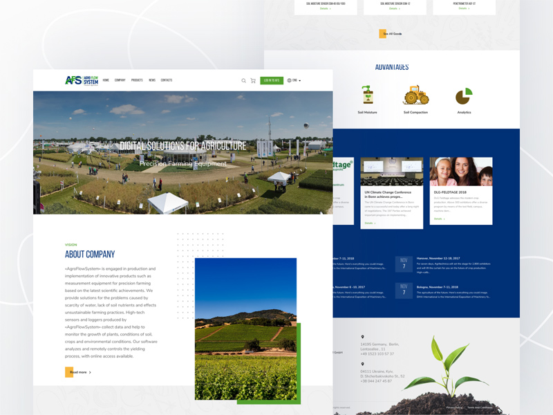 Agriculture Website Template