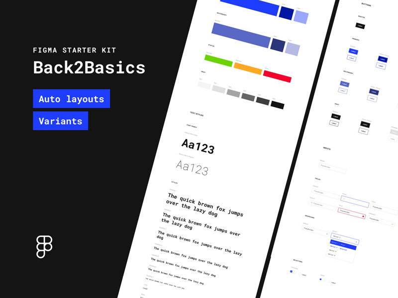 Kit de inicio del sistema de diseño de figma - ️Back2Basics