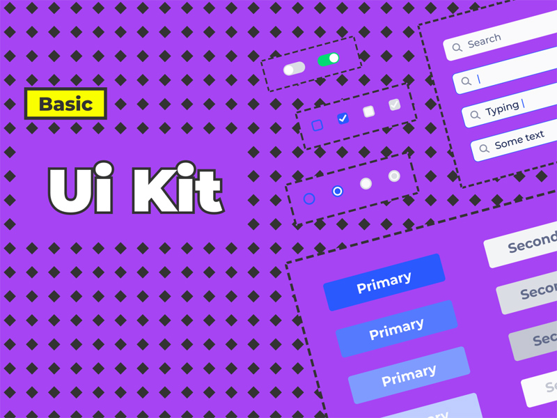 Kit d'interface utilisateur de base pour Figma