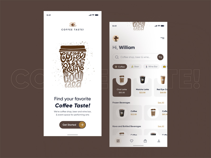 Kaffee App UI