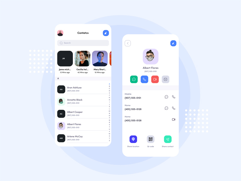 Contact Book App UI