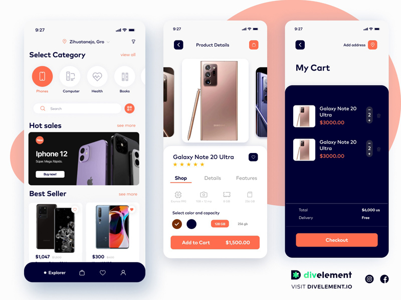 E -Commerce -Konzeptdesign