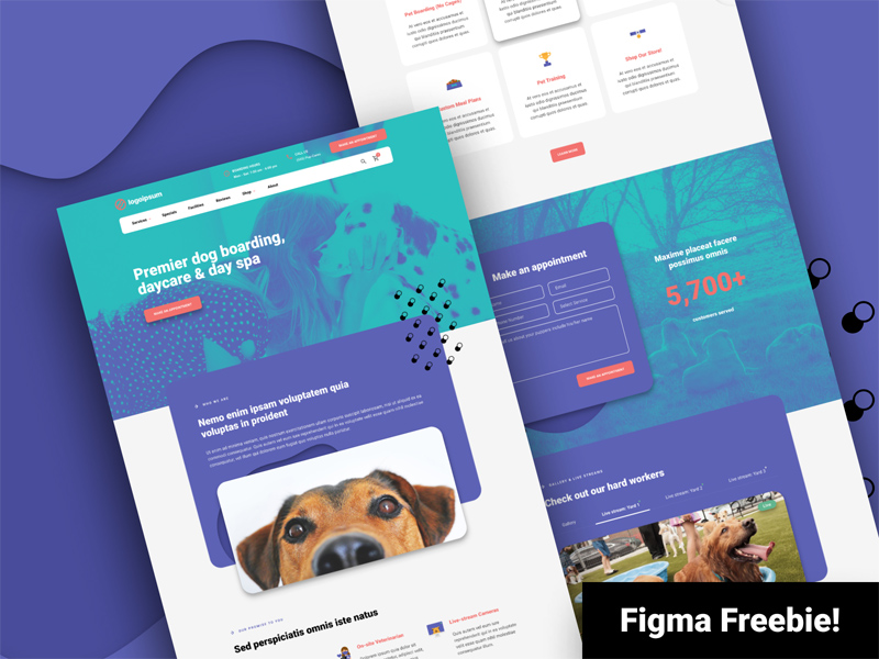 Dog Daycare Website Figma Template