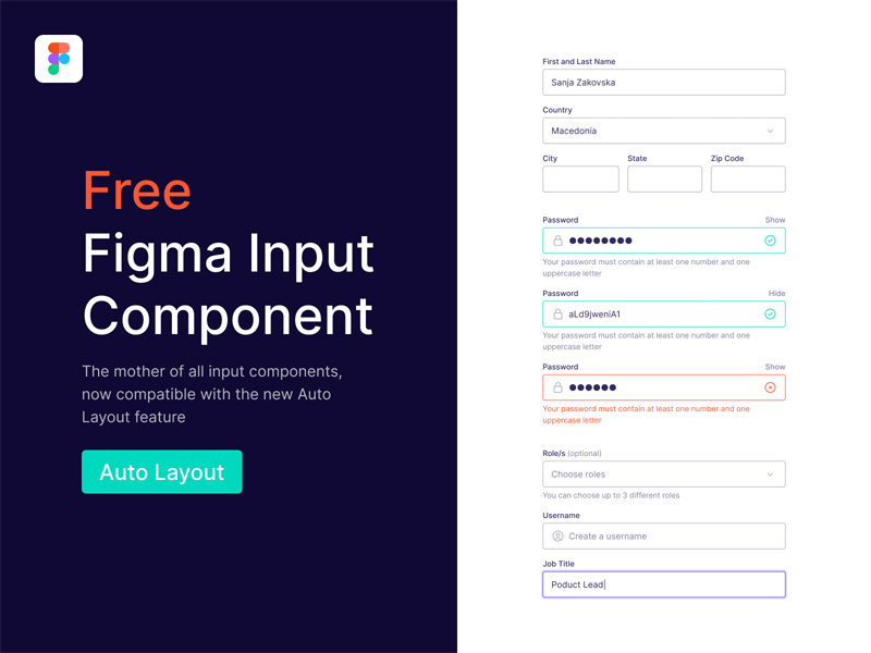 Formulareingangskomponenten form