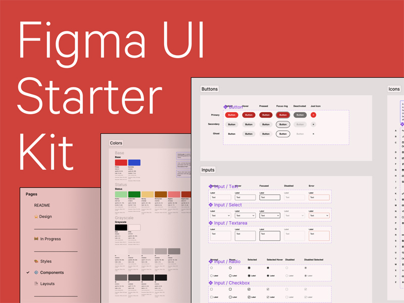 Kit de démarrage de l'interface utilisateur figma