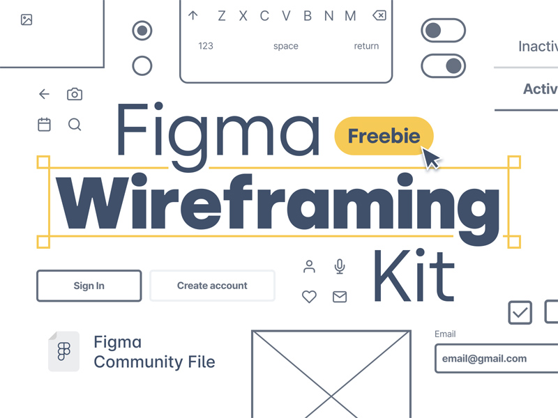 Kit wireframing pour Figma