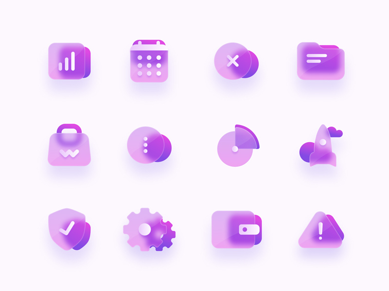 Glass Icons Pack