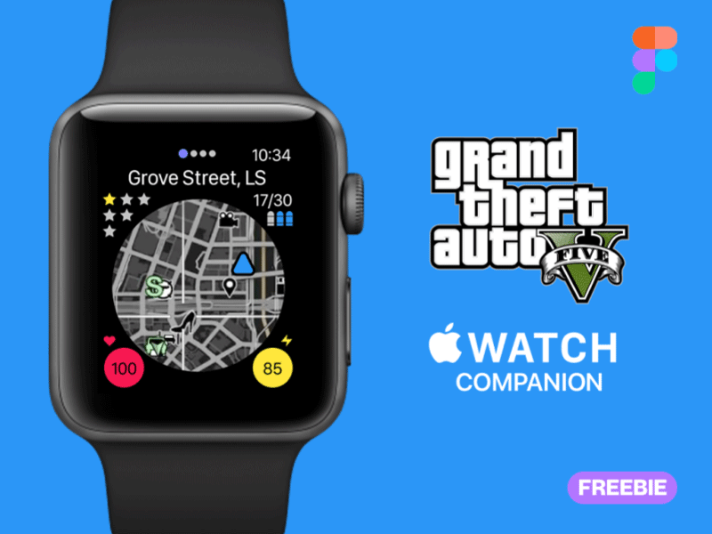 Application complémentaire GTA 5 pour Apple Watch
