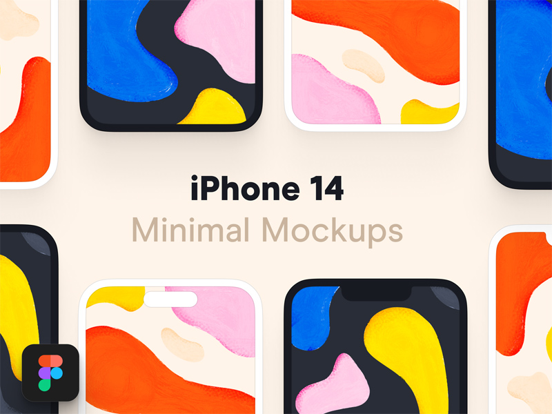 iPhone 14 Minimal Mockups