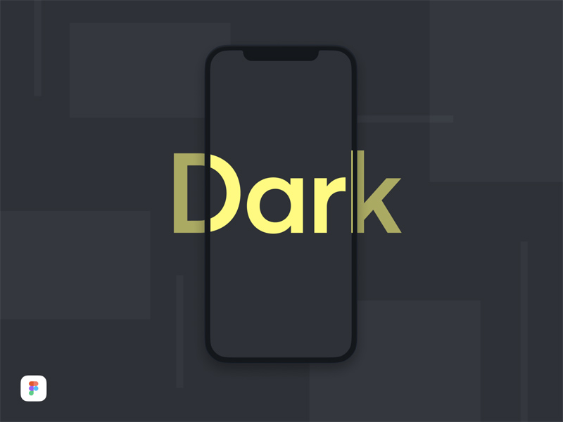 iPhone X Dark Mockup pour Figma
