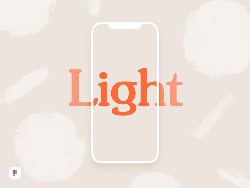 iphone x figmaのライトモックアップ