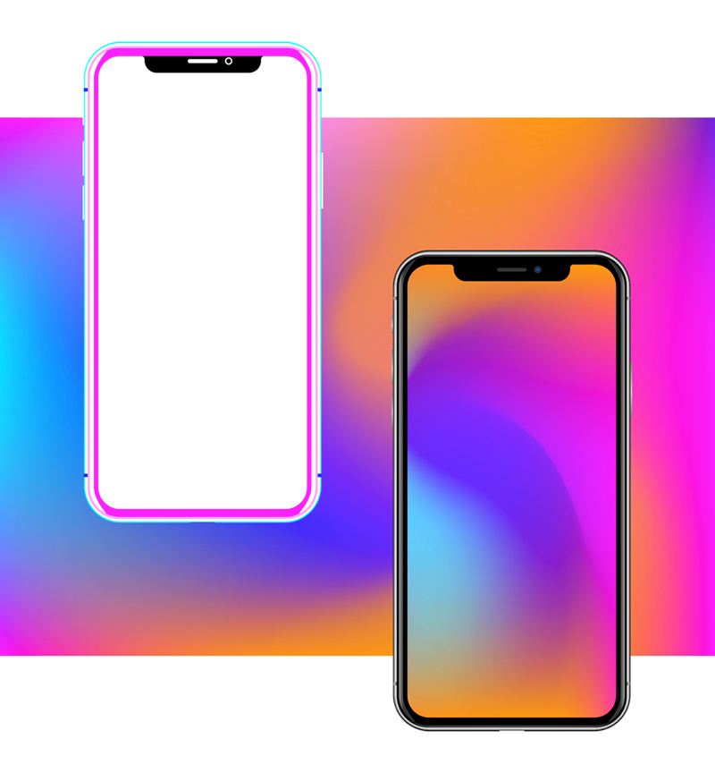 Mockup Figma de iPhone X para aplicaciones móviles