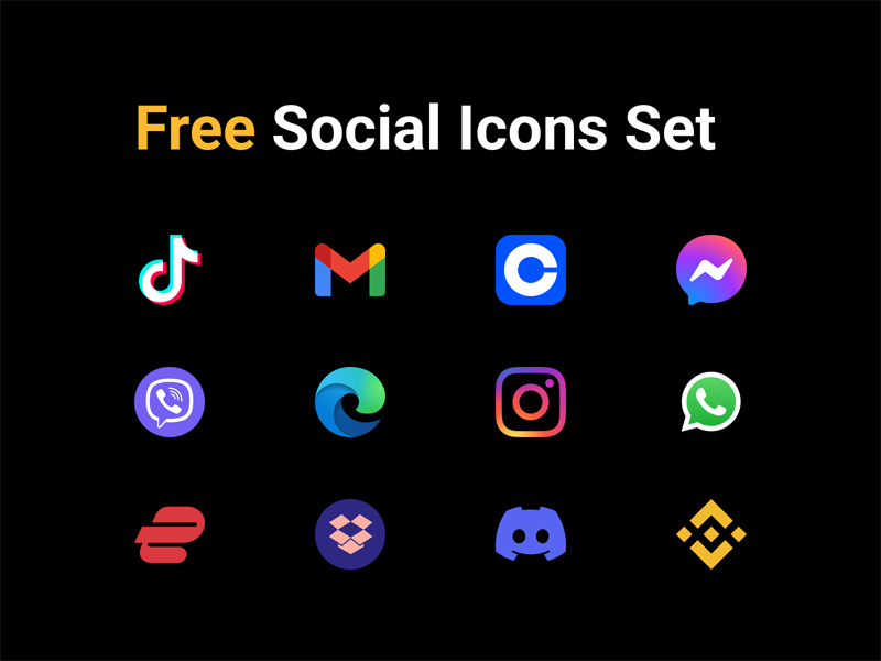 Iconos de aplicaciones populares