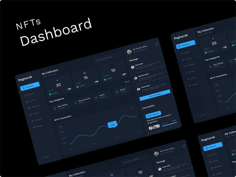 Nfts Management Dashboard UI