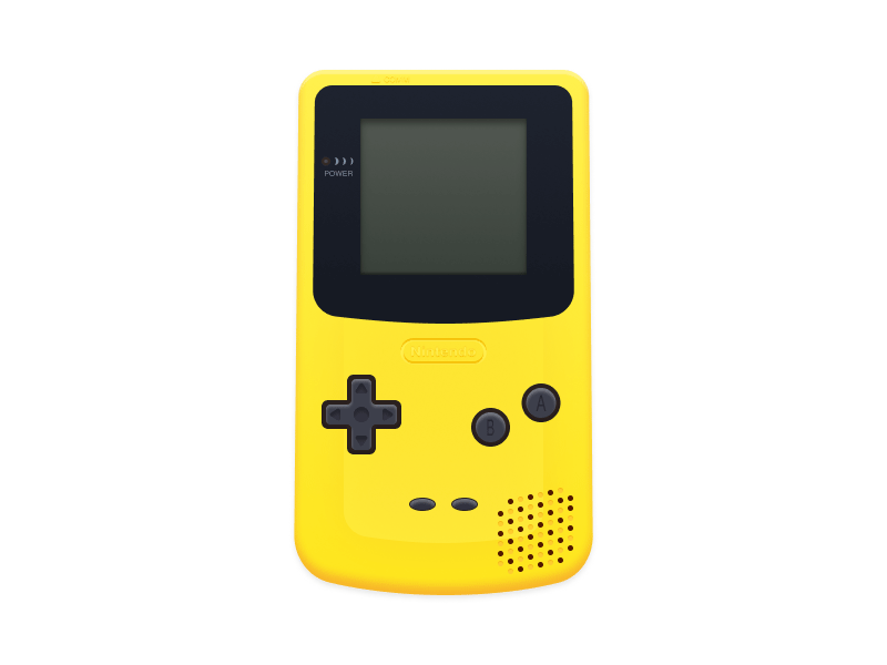 Nintendo Gameboy Color hecho con figma