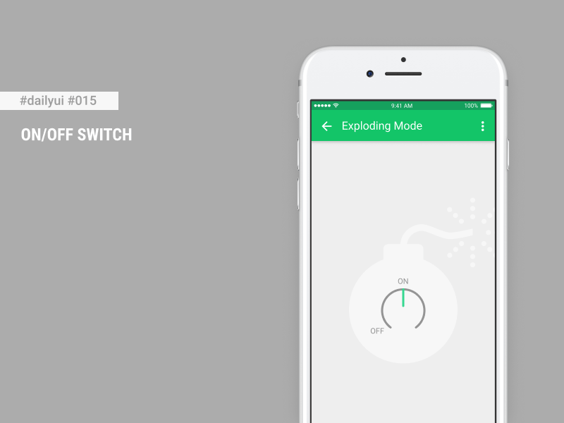 On/Off Switch made with Figma