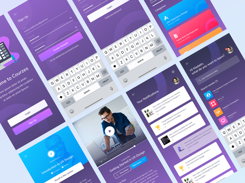 Online Course App UI