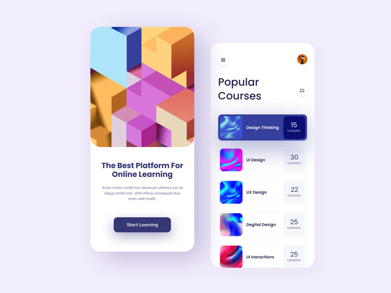 Online Learning Mobile App