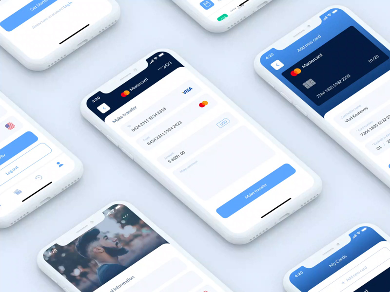 Credit Card Wallet App Design – Quantum