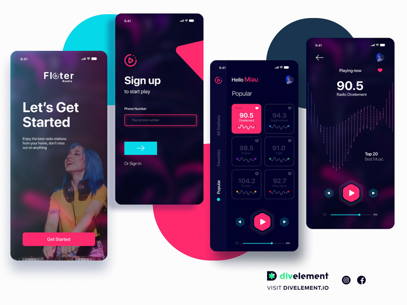 Concept d'application radio