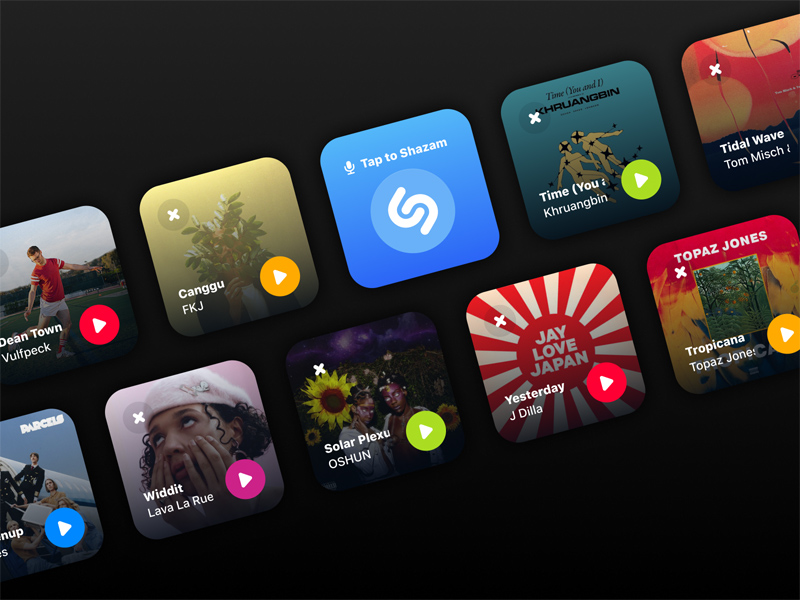 Shazam - concept de widget iOS 14