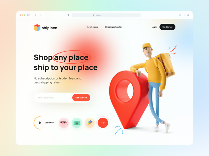 Delivery Website Landing Page