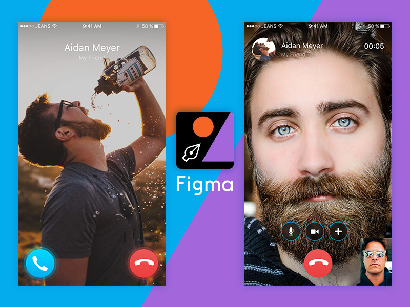 Концепция Skype от Figma