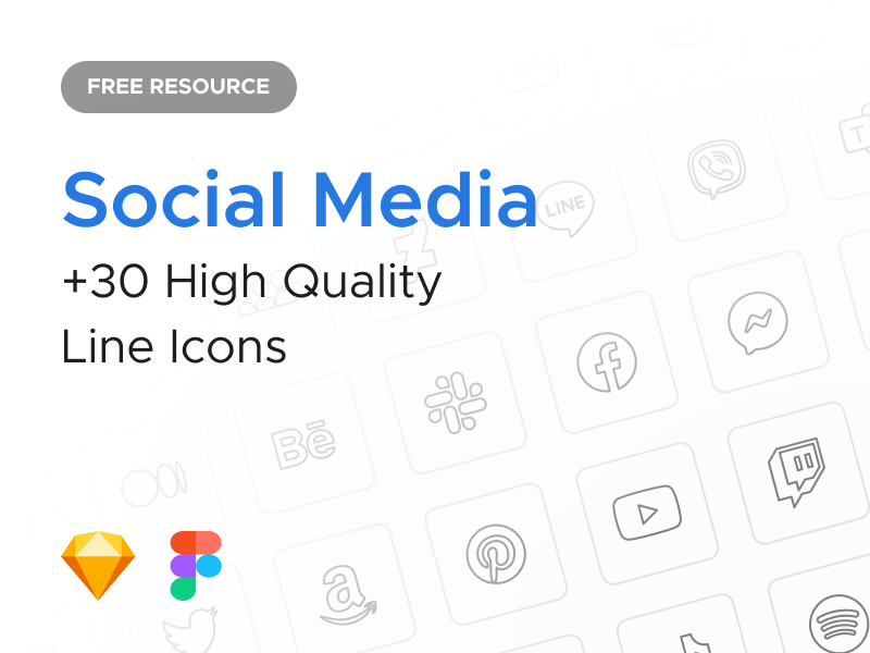 30 Social Media Icons Pack
