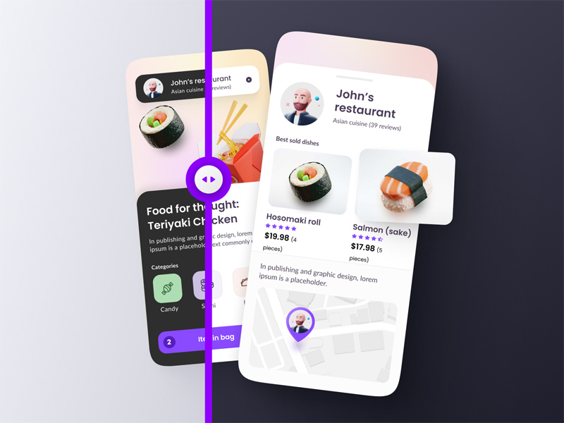 Sushi Delivery & Takeout App Concept
