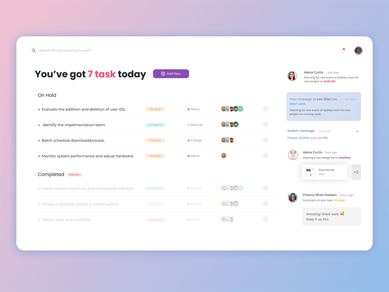 To-Do List Task Management Screen