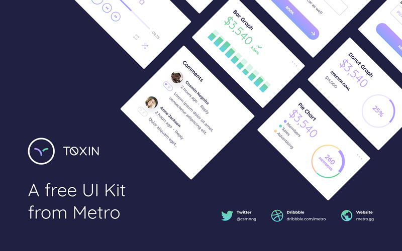 Toxin UI Kit für Figma