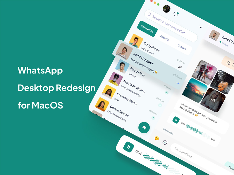 WhatsApp für macOS -Neugestaltung