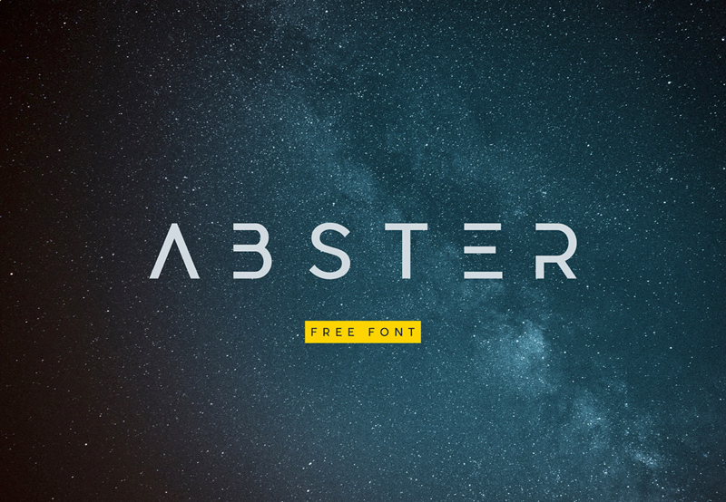 Abster Font - бесплатный шрифт