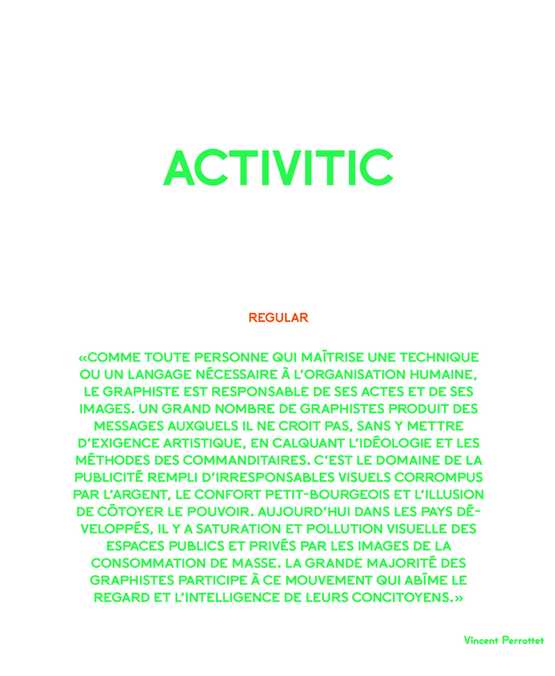 Activitic Font  - 幾何学的な書体