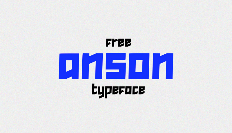 Ансон шрифт - геометрический шрифт