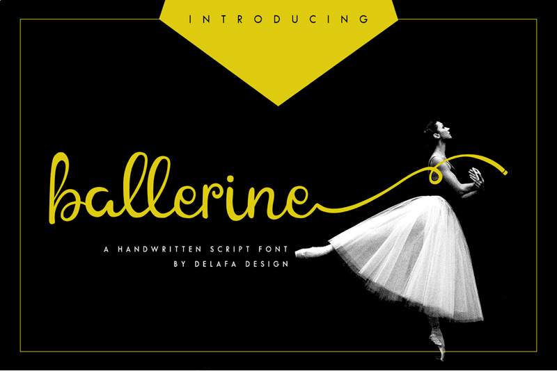 Ballerine Font – Script Typeface