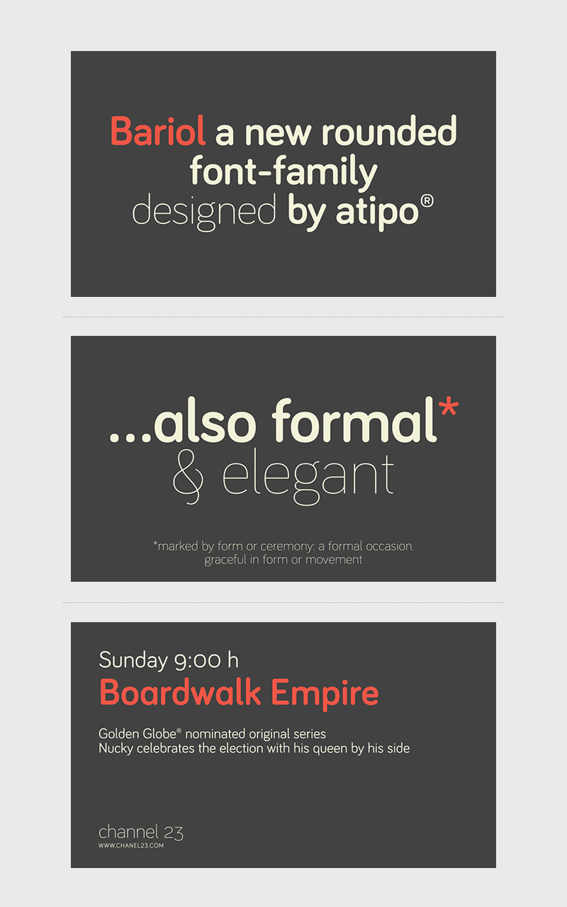 Bariol Font – Rounded Typeface