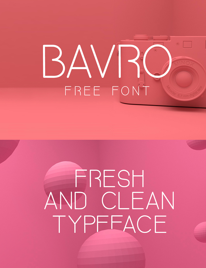 Bavro Font - бесплатный шрифт