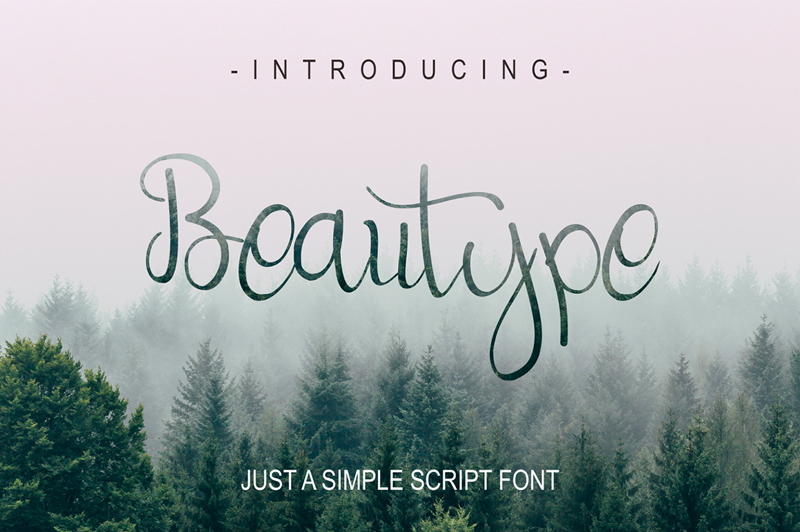 Beautype - простой шрифт сценария
