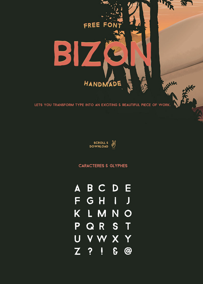 Bizon -Schriftart