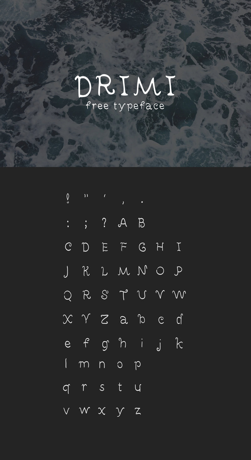 Drimi Font – Free Handwritten Typeface