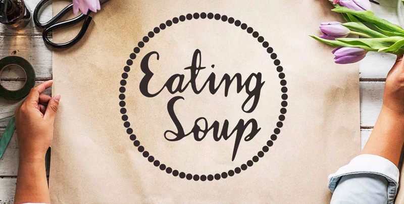 Ешьте суп шрифт
