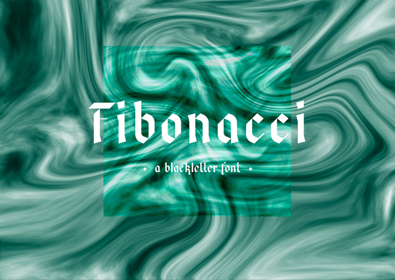 Fibonacci -Schriftfraktur