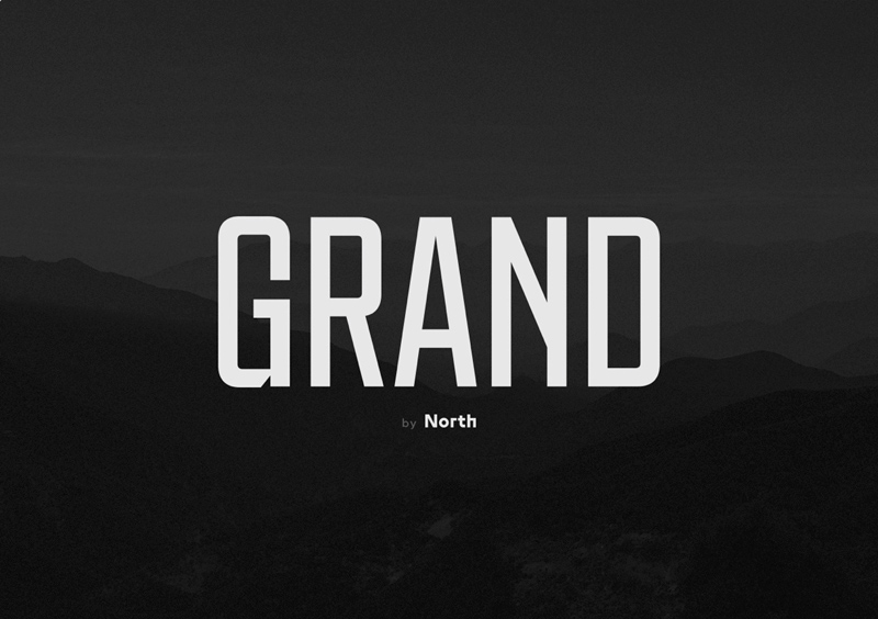Grand Font - современный шрифт