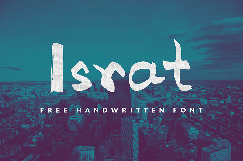 ISRAT - Полумбованная рукописная шрифт