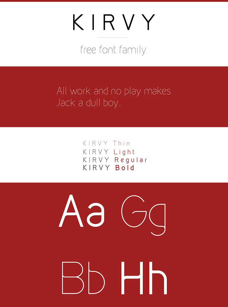 Kirvy Font Familie