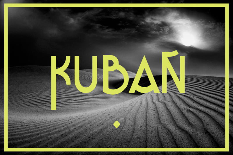 Kuban -Schriftart - Display -Schriftart