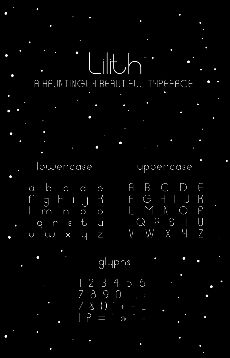 Lilith Font – Thin Typeface