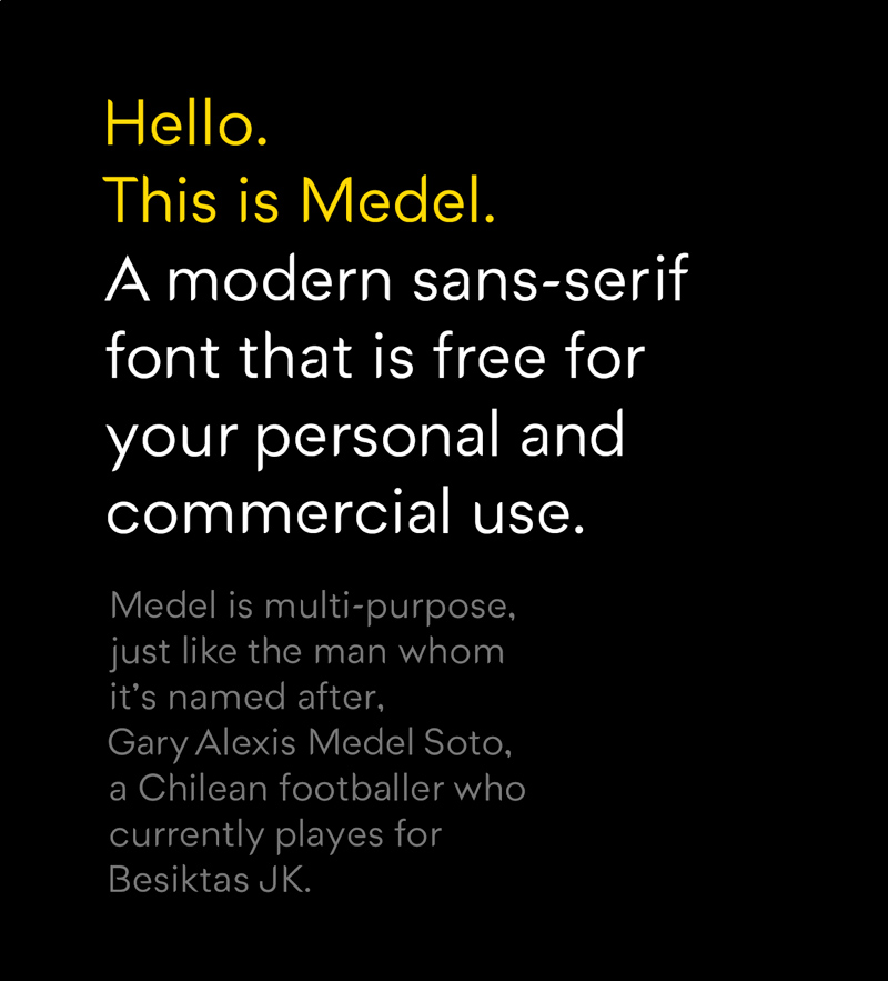 Medel Font – Modern Sans Serif Typeface